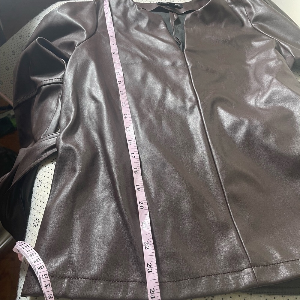 Banana Republic brown vegan leather jacket - Picture 8 of 8